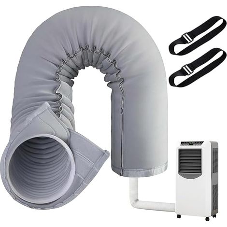 Housse De Protection Pour Tuyau De Climatisation, Manchon D'isolation Portable Pour Tuyau De Climatisation, Isolée Anti-poussière Housse Universelle Pour Climatiseur Mobile Tuyaux D'échappement (1/5)