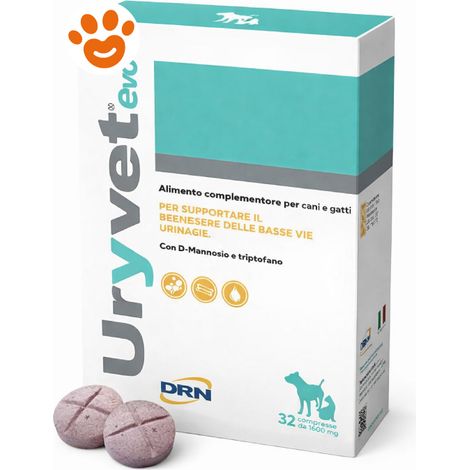 DRN Dog&Cat Uryvet Evo Compresse - Confezione 32 Compresse -