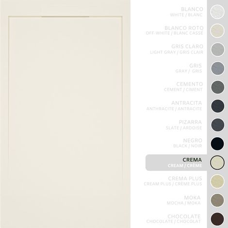 SOULBATH Receveur de Douche Ultra-Plat Antidérapant – Résine Gel Coat - Texture Lisse/Pierre – CRÈME - 130x80 - Grille intégré même couleur (1/5)