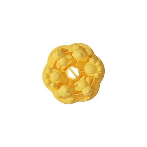 (1 pezzo) Simpatico mini stampo, stampo per cioccolato in silicone antiaderente, adatto per cuocere gelatine, orsetti gommosi, budini e torte, divertente utensile da cucina a forma di animale per prog (1/4)