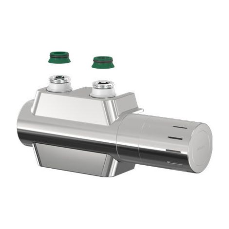 Simplex Variodesign chrom Einrohrventilhahnblock-Set mit Bypass Durchgang/Eck li/re umbaubar F12165 (1/3)