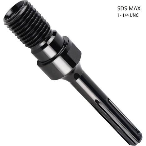 Adattatore SDS MAX per corona di foratura diamantata 1 1/4" UNC, adattatore per carotatrice da 190mm (1/4)