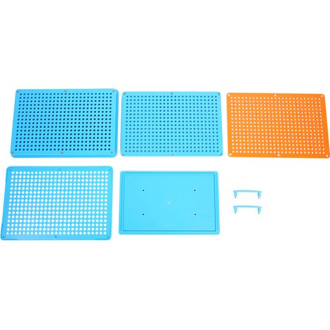 0400 plaques de remplissage de gélules vides, outil manuel de dosage de poudre, bleu, 400 trous. (1/5)