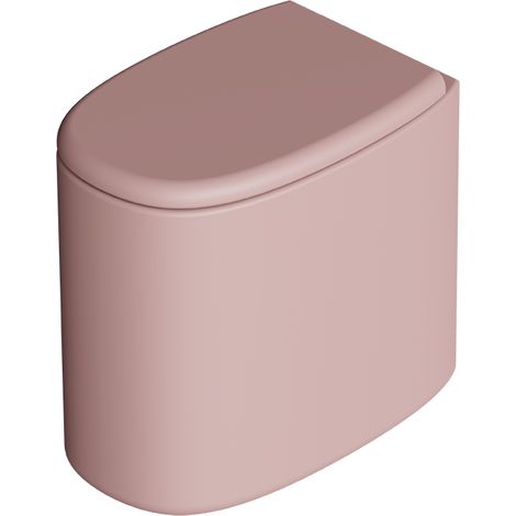IDILLA WC monobloc. Mauve mat. Abattant soft close. Kit fix