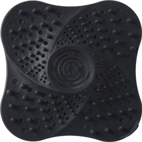 Anti-blocking shower drain for bathroom with suction cup (Black) (1/4)