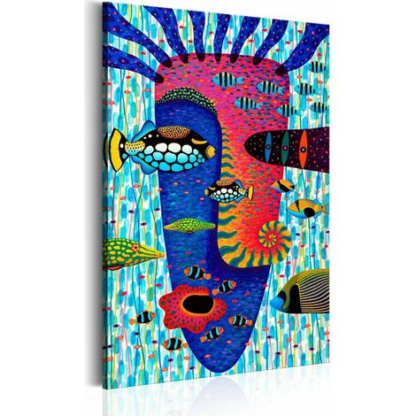 Tableau odyssée sous-marine - 80 x 120 cm (1/4)