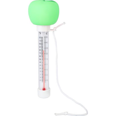 Thermomètre flottant pour piscine en forme de pomme - Précision et décoration