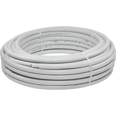 TUBO MULTISTRATO RIVESTITO GRIGIO AD ALTA DENSITÀ ESTERNA E FLESSIBILITÀ MODELLO MIXAL HDPE/PE-XB - ø16X2 - HDPE/PE-XB - SPESSORE ISOLAMENTO 6MM - 50 metri- VIL