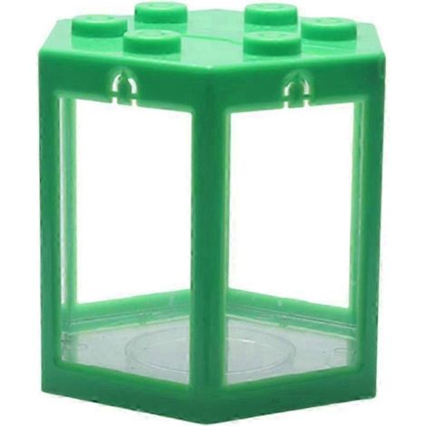 Kit de bocal à poissons, aquarium empilable, décoration DIY, mini-paysage, boîte à poissons, ornement de bureau-Square Green