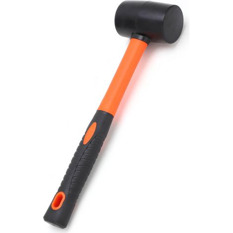 Marteau en plastique avec manche bicolore pour menuiserie et pose de sols (1/5)