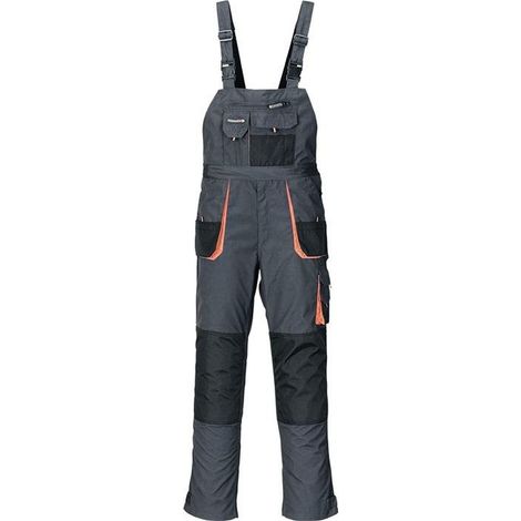Salopette homme haute visibilité taille 60 – Matériau durable et résistant – 10 poches dont une pour outils – Ajustement facile – Terratrendjob (1/5)