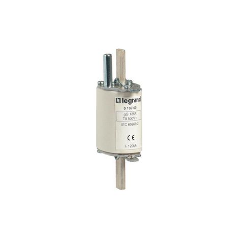 Cartouche industrielle à couteau type gG taille 0 avec voyant 160A LEGRAND 016855 (1/2)