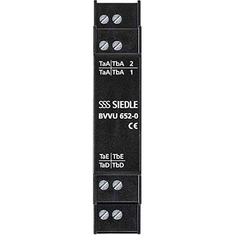 SIEDLE & SÖHNE BUS RÉPARTITEUR VIDÉO BVVU 6520 UNSYMETR. NOIR SUPPLÉMENTAIRE POUR PORTE/VISIOPHONE 4015739496310