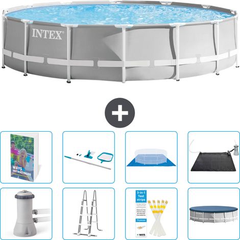 Prism Frame Pool Rund - 427x107 cm - 9-teilig S583