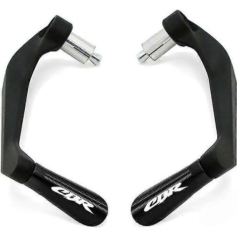 Poignées de guidon de moto avec protection pour leviers de frein et d'embrayage Honda CBR 600, 400, 900, 650, 150, 125, 300, 500, 929, 954, 1000, 250 (R/RR/F/XX) - Noir (1/5)