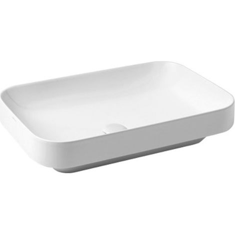 Lavabo Elegance semincasso/appoggio 60x40 senza foro in ceramica (1/2)