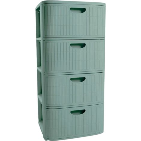 Cassettiera Domus 4 Cassetti Green Tea 40 x 40 x 80 cm