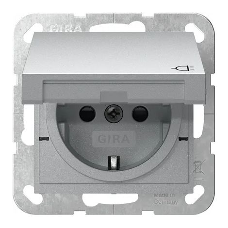 Gira Toma SCHUKO KD + SP System 55 F Alu [441426], 4414 26