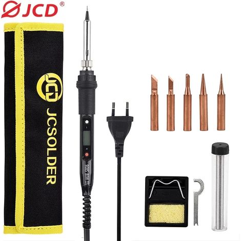 Kit de fer à souder (80 W, 220 V), température réglable, ensemble d'outils de soudage (1/5)
