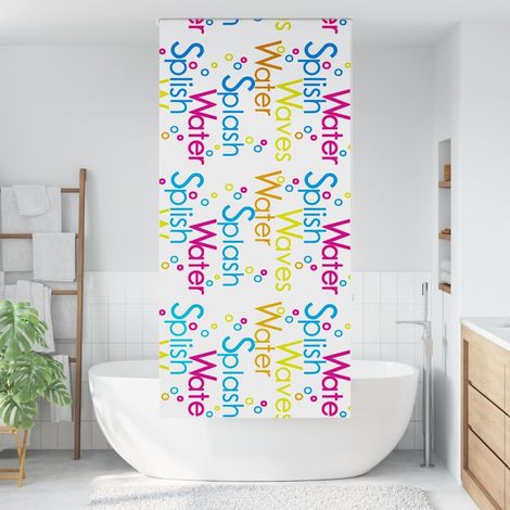 Store enrouleur de douche,Store à rouleau 110x240 cm largeur du tissu 106 cm CFW9407461 (1/5)
