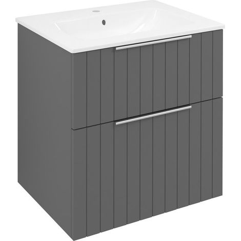 CIRASA STRIP Meuble sous-vasque 59,2x64x46cm, carina (1/5)