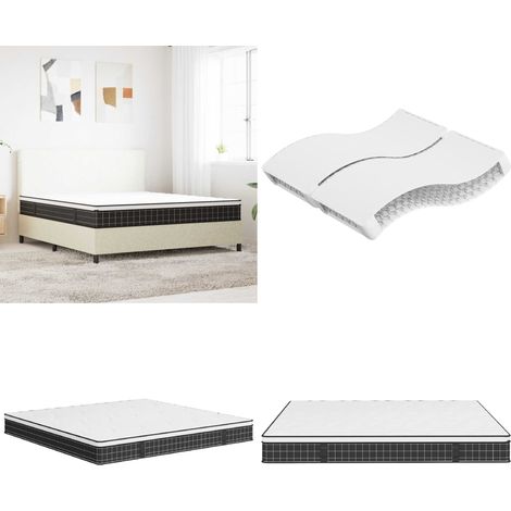 Matelas à ressorts bonnell moyen 160x200 cm - Matelas À Ressorts - Matelas Bonnell - Matelas Double - Matelas Confortable - Matelas Ferme - Home & Living