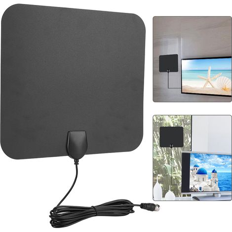 Antenne Numérique TNT HD pour Téléviseurs Intérieurs avec Amplificateur de Signal et Câble HDMI
