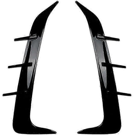 1 paire de caches de spoiler de pare-chocs arrière latéraux pour X6 G06 2019-2023 Noir brillant (1/5)