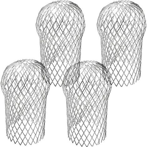 Lot de 4 protège-gouttières – 17x10 cm – Aluminium – Extensibles – Empêche feuilles et saleté (1/5)