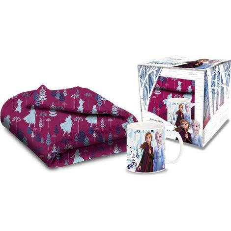 Set Regalo Tazza con Plaid Frozen 2