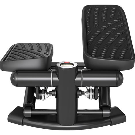 Appareil de musculation Twister 2 en 1 avec écran LCD, grandes pédales antidérapantes, capacité de 100 kg, noir (1/5)