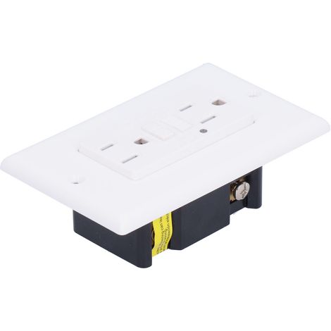 Prise de courant avec protection contre les fuites de courant (GFCI) et témoin lumineux LED AC120V LD‑3008A (1/5)