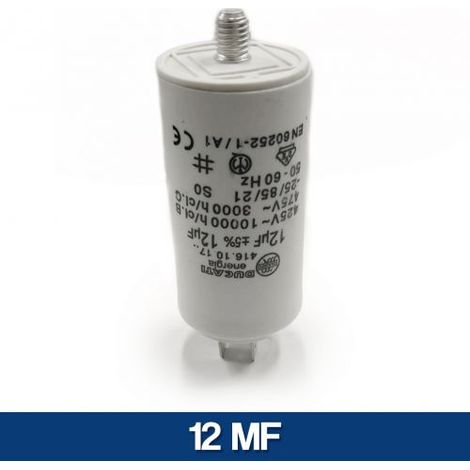 CONDENSATORE MOTORE ELETTRICO ELETTROPOMPA DA 1 A 80 MF MICROFARAD 450 V 10976V 12 MF (10983)
