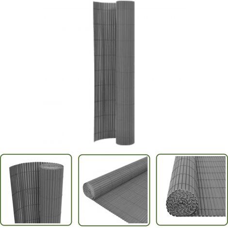 Clôture de jardin,Barrière de jardin,Portail de jardin double face 110x300 cm Gris CNENE591682 (1/5)