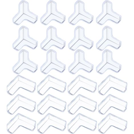 12 Coins Anti-Choc en Forme de T et L,Protection des Bords de Table,Sécurité Enfants (1/5)