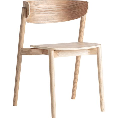 Chaise scandinave en bois clair - bois clair (1/5)