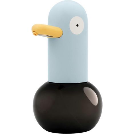 Filiyano-Distributeur de savon automatique sans contact, motif canard mignon, rechargeable, capteur infrarouge, bleu, idéal pour la salle de bain des (1/5)