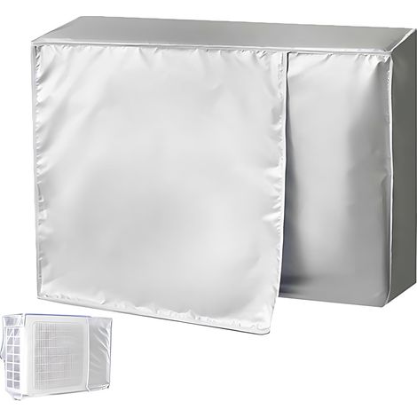 Cache Climatiseur Exterieur, Housse Climatiseur Extérieur Poussière, Housse Climatiseur, Couverture Extérieure De Climatiseur, Protection Pluie Et Soleil, pour unité Externe (96x40x70cm)