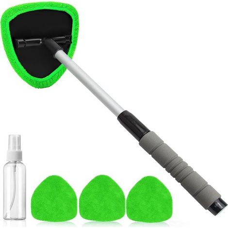 Líquido limpiaparabrisas para coche，4 almohadillas de limpieza de microfibra reutilizables y lavables