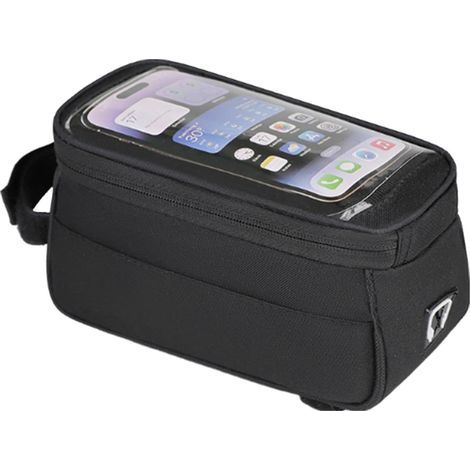 Sac pour vélo Sac de vélo pour Cadre,Support de Montage étanche, Cadre, Tube supérieur, Guidon, Accessoires de, Pochette avec écran Tactile, téléphones compatibles sous (1/5)