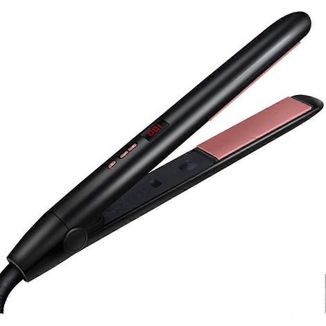 attelle ne fait pas mal la permanente, pince lisser, frange, grand volume, volume droit, lisseur double usage-noir (1/5)