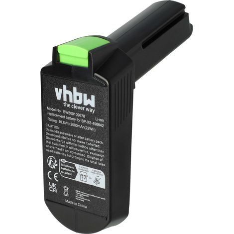 vhbw Replacement Battery compatible with Festool CXS 1.5 Li Set, CXS 2.6 Li Plus, CXS 2.6 Li Set Electric Power Tools (2000 mAh, Li-ion, 10.8 V) (1/4)