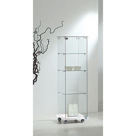Vetrina Cristalli Temperati 40x40x140cm LL OF414E Made in Italy