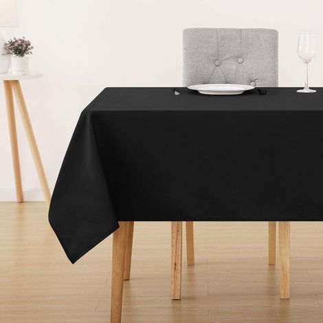 Tischdecke Wasserabweisend 240 x 140 cm (Rechteckig) Schwarz (1/5)