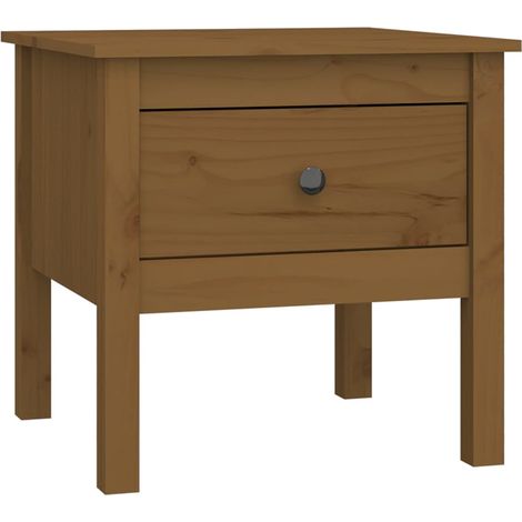 Maison Exclusive - Beistelltisch Honigbraun 50x50x49 cm Massivhol (1/5)