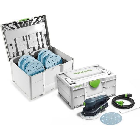Festool – Ponceuse excentrique 150mm – Moteur sans charbons EC-TEC – Vitesse 6000-10000 min-1 – Course de ponçage 3mm – Pour ponçage fin et extra fin