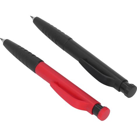 Ensemble de 2 crayons de charpentier avec 12 recharges pour le travail du bois (1/5)