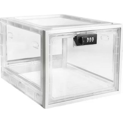 Grande boîte de rangement sécurisée pour médicaments - Boîtes verrouillables gérateur-Casier pour tablette et téléphone portable (1/5)
