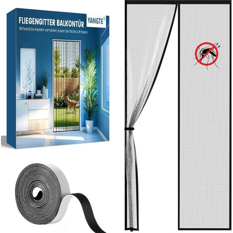 Porta Balcone Zanzariera Magnetica Protezione Insetti 95x210 cm (1/5)