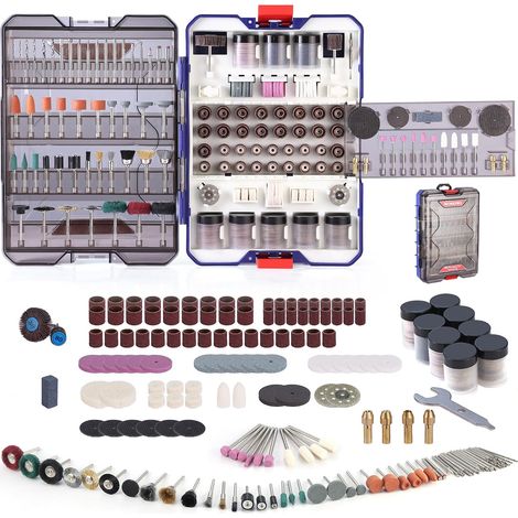 Coffret de 698 Accessoires pour Outil Rotatif Universel (1/5)